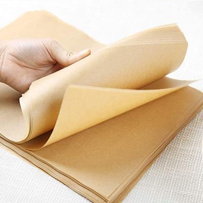 China Custom Size Parchment Paper Unbleached Parchment Baking Sheet Food Grade Silicone High Temperature Roll Paper for sale