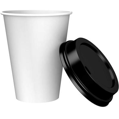 China Disposable Provide Customized Services Biodegradable Coffee Paper Cups White Wall Paper Color Single And Double Wall Cups With Paper Lids for sale