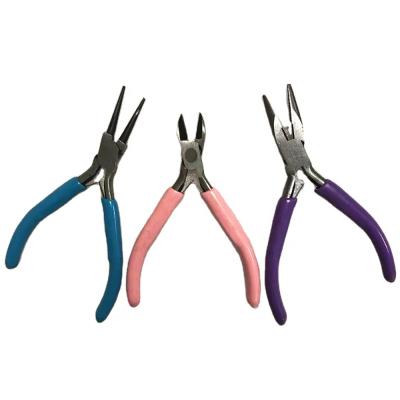 China Carbon Steel Amazon Hot-selling 3-Piece Jewelry Making Pliers Set for sale