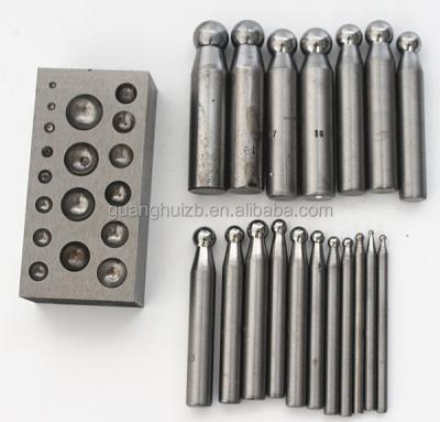 China Metal Dapping Punch Set / Dome Block Precision Jewelry Forming 120*60*40MM for sale