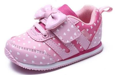 China Soft Bottom Pink Little Kids Shoes Baby Girl Shoes Breathable EUR 21-25 Size for sale