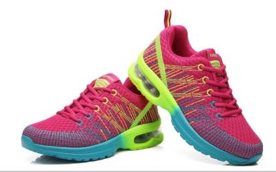 China Flyknit Fly woven athletic air cushion outsole height increased breathable antiskid damping outdoor sports shoes for sale