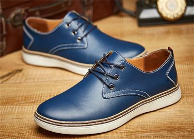 China Zapatos de vestir de cuero para hombre de la punta redondeada, zapatos masculinos casuales con el verdugón de Goodyear en venta