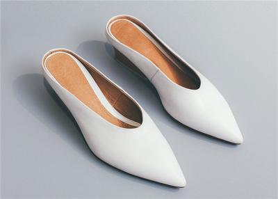 China Minimalist Comfortable Clogs And Mules Pointed Toe Low Heel Type Daily Wearing for sale