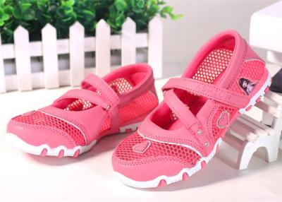 China Princess Style Children Sports Shoes , Kids Strap Shoes Mesh Upper Cartoon Pattern for sale