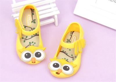 China Ankle Strap Little Kids Shoes Baby Girl Sandals With Lovely Owl Bird Decorations for sale