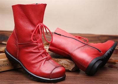 China Hot retros original leather warm womens Martin boots for autumn and winter for sale