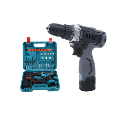 China Good Quality Multi Function Impact Drill 12V Cordless Electric Drill Power Tools Set With 2 Batteries for sale