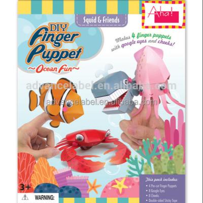 China Finger puppet paper squid and friends from Europe for sale