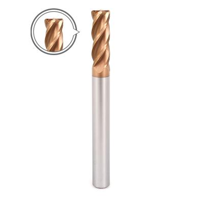 China High Speed ​​Cutting Diameter 4 Spline Hrc55 Corner Radius End Mill 16mm for sale