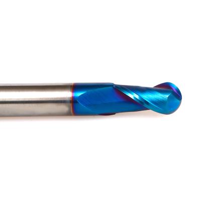 China Factory Direct 2 Flute Carbide Ball Nose High Speed ​​Cut End Mill for sale