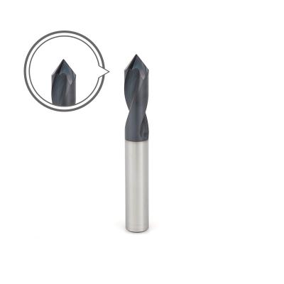 China Professional Manufacturer Solid Carbide 90 120 Degree Metal Drilling Fixed CNC Spot Cutting Drill Bit For Aluminum for sale