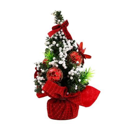 China PVC; fabric christmas decoration ornaments pvc small tree holiday ornaments small christmas tree for sale