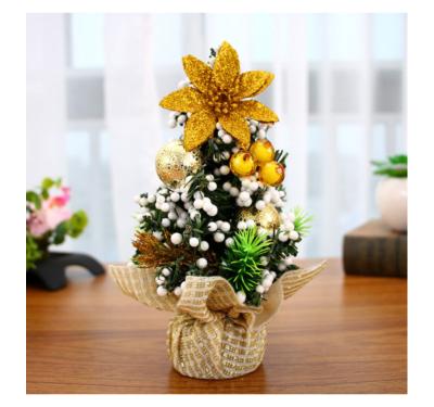 China PVC; Fabric Christmas Mini Tree Tabletop Accessories Artificial Christmas Tree for sale