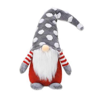 China Super soft tissue; Non-woven fabric; 2021 Knitted Fabric Christmas Plush Decoration Toys Doll Stuffed Christmas Ornaments Tree Christmas Gnome for sale