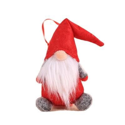 China Non-woven fabric; plush fabric; Cotton Yarn Old Man Doll Santa Gnomes Window Display Christmas Tree Ornaments for sale