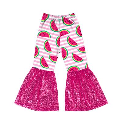 China Breathable Print Baby Breathable Interesting Pants For Summer Spring And Mermaid Leg Opening Toddler Pants for sale