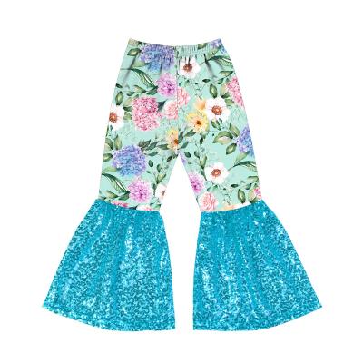 China New Pattern Fashion Breathable Kids Pants Girls Breathable Loose Leg Toddler Wide Leg Pants for sale