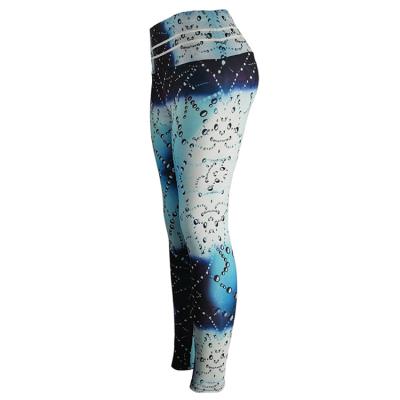 China 2021 Antibacterial Blue Antibacterial High Waisted Thong Pants Summer Fashion Ankle Length Sports Casual Fitness Arm Warmers Workout Oversleeves for sale