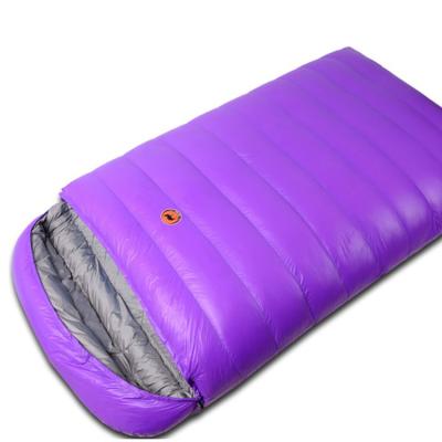 China Hybrid Type Outdoor Camping 1800g Waterproof Winter Duck Down Double Sleeping Bag for sale