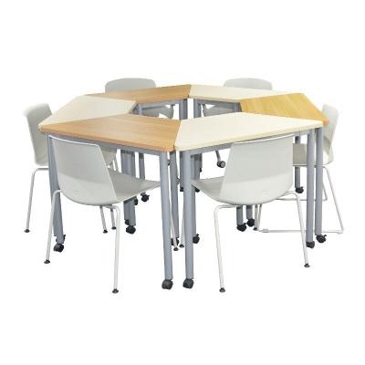 China Greatway Latest Modern Design China Simple Steel Structure And Wood Computer Table for sale