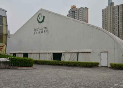 China Durable White Aluminum Frame Tent Double Pvc Coated Polyester Long Life Time for sale