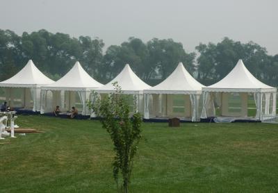 China Portable Pop Up Event Tent , Hard Press Aluminum Alloy Canvas Frame Tents for sale