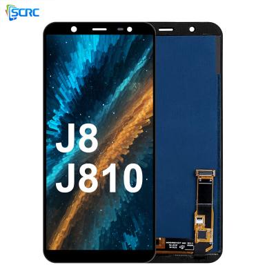 China Broken Fix Phone TFT LCD Screen For Samsung j8 display J810 2018 lcd screen for samsung galaxy j8 pantalla display for sale