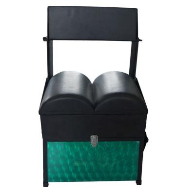 China Aluminum made in China YUSTB-009 aluminum fishing seat box with folding backrest for sale