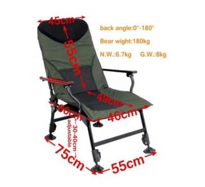 China Outddoor Fishing Professional Outdoor Leisure Chair Comfortable Folding Fishing Tackle Carp Camping Chair For Outdoor Fishing for sale