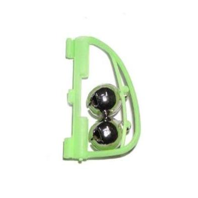 China China Factory YUBIAL-016 Carp Fishing Green ABS Rod Bells Ring Double Fishing Buzzer YUBIAL-016 for sale