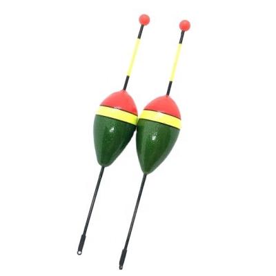 China Outdoor Fishing Activity Made in China Green Candlenut Fishing Wood Float 4g 13.5cm for sale