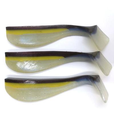 China China 12cm Plastic Fishing PESCA 15g Paddle Tail Swimbaits Handmade Soft Lure Plastic Soft Shad For Carp Pike Bass Trout for sale