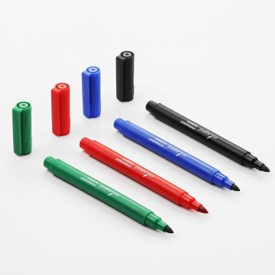 China Writing. Advertising.promotion non-toxic thin barrel permanent waterproof marker pen for office and school use with customer logo for sale