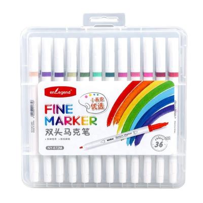 China Painting.Drawing.Writing.Advertizing.Promotion School Supplies 12/24/36 Double Headed Alcohol Based Marker Pen Set Colors Color Sketch Art Marker for sale