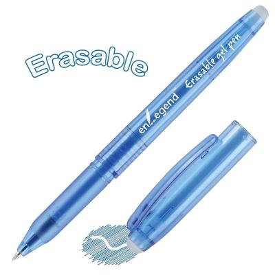 China Normal hot sale classic style smooth writing gel ink erasable pen with rubber for sale