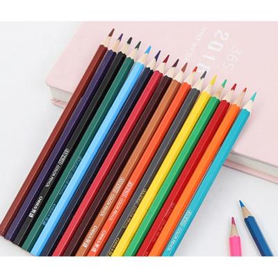 China 12pcs Wooden Stationery Wooden Colored Pencils With Barrel for sale