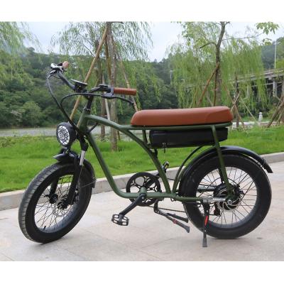 China New Fat Tire 500W Factory Fast Speed ​​Mountain Electric Bicycle Cross Country Riding Electric Bike for sale