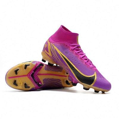 China Original High TPR Ankle Soccer Shoes CR7 Vapores XIV Dragonfly 14 Mercurial Elite FG Staves Superfly VIII Soccer Boot Nike Outdoor for sale