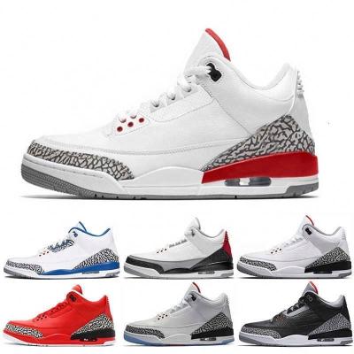 China 1:1 Original Shoes Custom Red Cement Black Cardinal Cat OG Running Aire Jordan 3 Basketball Shoes Mens Style Retro Shoes True Blue for sale