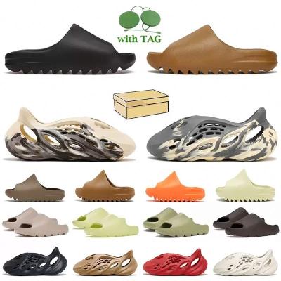 China Cushioning custom and runner yeezy yezzy high quality slipper sandal foam runner with box sneaker kids yeezy yezzy slides for men unisex for sale