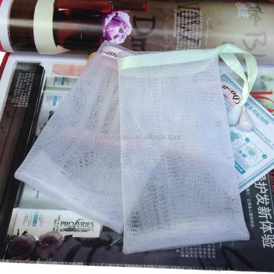 China Eco-friendly Handmade Facial Tool Beauty Bag Foaming Soap-Bubble Net For Face Soap Pouch Net for sale