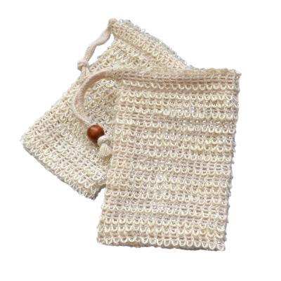 China All natural natural plants, cotton and linen soap bags, handmade soap sisal bathingfoaming net, for sale