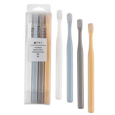 China Adult 4 Travel Portable Small Bamboo Charcoal Macaroon Soft Toothbrush for sale