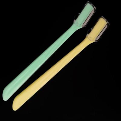 China Wholesale Women Foldable Mini Foldable Eyebrow Trimmer Beauty Makeup Tool Plastic Razor for sale