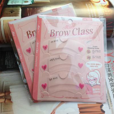 China Hot Selling Face Beauty Suit Stenciling Makeup Drawing Guide Eyebrow Card Thrush Aid Tool Stenciling Card, Template Eyebrows for sale