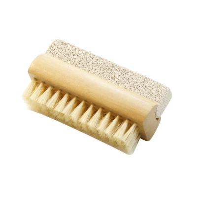 China Wholesale Price Custom Logo Cleaning Washing Hand Double Side Wooden Nail Brush for sale