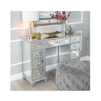 China Other New Products Mirrored Storage Cabinet Table Luxury Single Side Console Table for sale