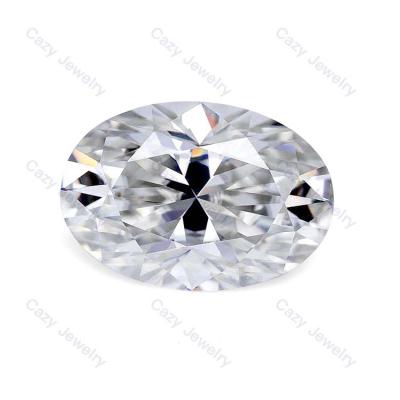 China Fire Cazy DEF 0.3 to 5 Carat Oval Free Custom Color Set or Logo Cut Moissanite Colorless Moissanite for sale