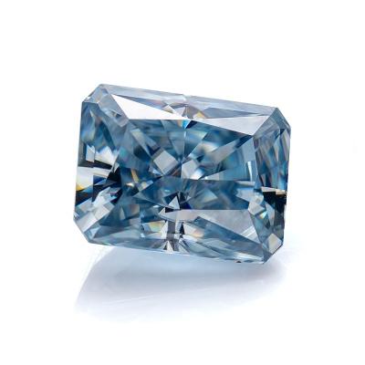 China Jewelry Making Cazy Jewelry 5*3~14*10mm Crushed Ice Heater Vivid Blue Loose Moissanite VVS1 Gemstone Wholesale Supply In Stock GRA 9.25 Mohs for sale